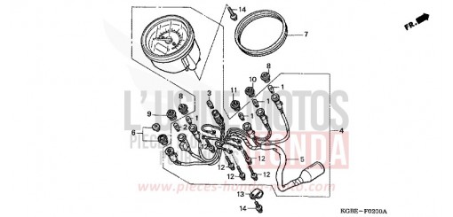 COMPTEUR VT125C4 de 2004